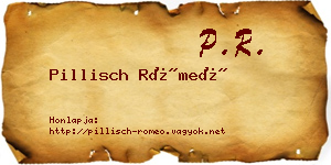 Pillisch Rómeó névjegykártya